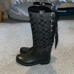 Coach rain boots